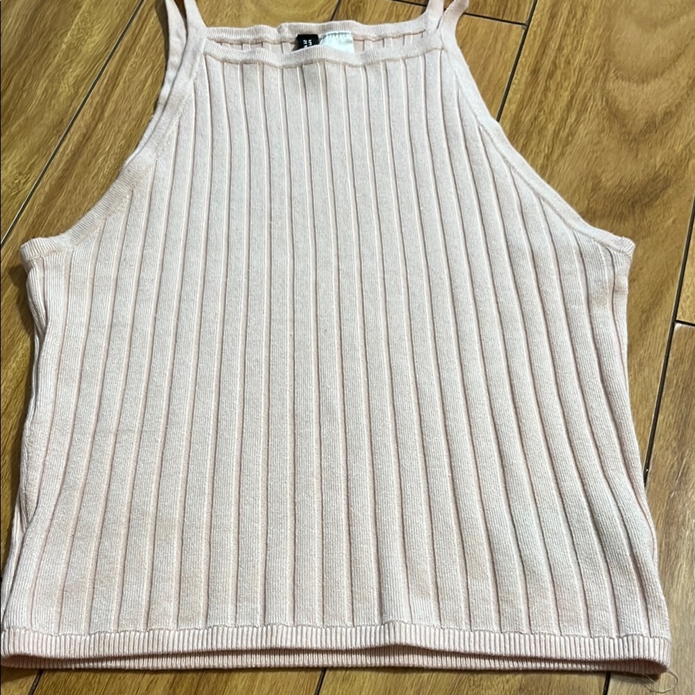 H&M Pink Ribbed Women's Top - Picture 2 of 4